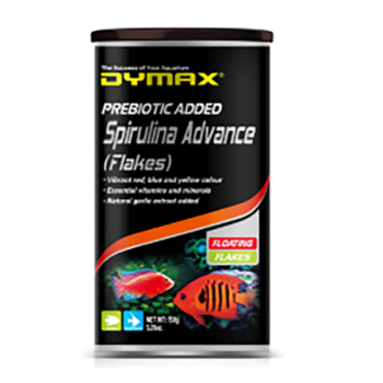 DYMAX SPIRULINA ADVANCE 150G FLOATING FLAKES (Available in case of 6)