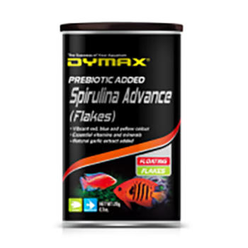 DYMAX SPIRULINA ADVANCE 20G FLOATING FLAKES (Available in case of 12)